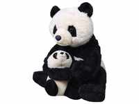 Wild Republic Mom and Baby Panda, Großes Kuscheltier, 38 cm, Geschenkidee für