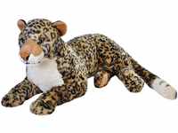 Wild Republic 19798 Jumbo Plüsch Leopard, großes Kuscheltier, Plüschtier,