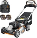 WORX WG761E Nitro Profi Akku Rasenm&auml;her 80V (4x20V) - Kraftvoller B&uuml;rstenloser
