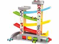 Bino world of toys Rennbahn mit Garagen Autobahn Spielzeug für Kinder ab 3...