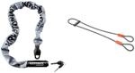Kryptonite Keeper 785 Sicherheitsschloss mit Kette, Grau & Schlaufenkabel Krypto Flex