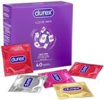 Durex Love Mix Kondome 40 Stk, Mixpack 5 Sorten, 56 mm