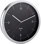 blomus Funkuhr -CRONO- | Wanduhr mit Edelstahlrand | automatische Zeiteinstellung 