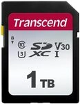 Transcend 1TB SDXC 300S Speicherkarte, UHS-I U3, V30, bis zu 100 MB/s | Ideal f&uuml;r