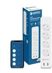 UNITEC 30798 WIFI Steckdosenleiste 4x2 | WLAN Smart Steckdosen mit Zeitschaltuhr 