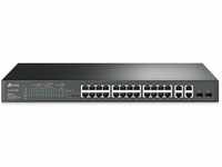 TP-Link T1500-28PCT verwaltet L2 Fast Ethernet (10/100) Schwarz 1U...
