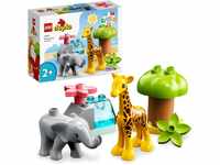 LEGO DUPLO Wilde Tiere Afrikas, Lernspielzeug für Jungen und Mädchen ab 2...