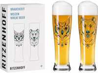 RITZENHOFF BRAUCHZEIT Weizenbierglas-Set #1 von Andreas Preis, 646 ml, in