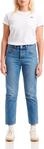 Levi's Damen Jeanshose 501 Crop High Rise, Straight Fit, Blau (Medium Indigo Worn
