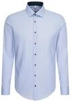 Seidensticker Herren Business-Hemd - Slim Fit - B&uuml;gelfrei - Kent Kragen - Langarm -