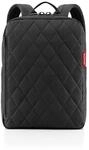 reisenthel classic backpack M rhombus black - durchdachter Rucksack, modernes...