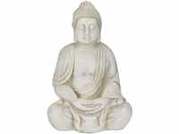 Relaxdays XXL Buddha Figur, großer Gartenbuddha sitzend, 70 cm hoch,...
