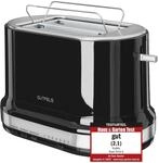 GUTFELS Toaster 2 Scheiben mit Br&ouml;tchenaufsatz TOAST 2010 S - Toaster Schwarz,