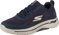 Skechers Herren Go Walk Arch Fit Idyllic Sneaker, Navy Textile Synthetic Gold Trim,