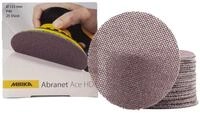 Mirka Abranet Ace HD Netz Schleifscheiben &Oslash; 125mm Klett/Korn P40 / 25 Stk /