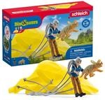 SCHLEICH 41471 Dino Fallschirmrettung, f&uuml;r Kinder ab 5-12 Jahren, Dinosaurs -