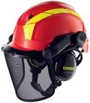 Uvex Pheos Forestry - Forsthelm mit Geh&ouml;r- und Gesichtsschutz - SNR: 30dB - Farbe: