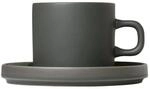 Blomus 63909 PILAR Kaffeetassen, Steingut, Gr&uuml;n, 200 ml