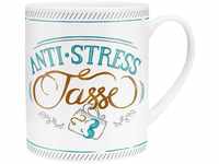 GRUSS & CO XL-Tasse Motiv "Anti-Stress Tasse" | Große Tasse aus Porzellan,