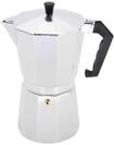 Karl Kr&uuml;ger Alu-Espressokocher eckig, 12 Tassen, Aluminium, Silber