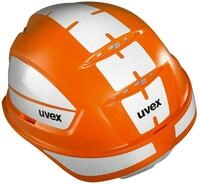 Uvex Pheos B-WR Schutzhelm - Reflektierender Arbeitshelm f&uuml;r die Baustelle - Orange