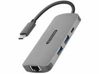 Sitecom CN-378 | USB-C auf Gigabit LAN Ethernet RJ45 + 2X USB 3.0 + 1x USB-C...