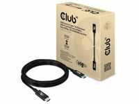 Club3D USB4 Gen2x2 Typ-C Bi-Direktionales USB-IF Zertifiziertes Kabel 4K60Hz,...