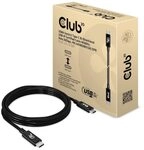 Club3D USB4 Gen2x2 Typ-C Bi-Direktionales USB-IF Zertifiziertes Kabel 4K60Hz, Daten
