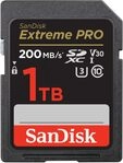 SanDisk Extreme PRO SDXC UHS-I Speicherkarte 1 TB (V30, Übertragungsgeschwindigkeit SanDisk Extreme PRO SDXC UHS-I Speicherkarte 1 TB (V30, Übertragungsgeschwindigkeit