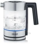 GRAEF Glaswasserkocher WK300 - Wasserkocher 1 Liter, Hochwertiges Design, SCHOTT