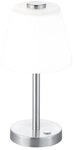 Trio Leuchten 525490107 Emerald, Tischleuchte, 4 Watt, Integriert, Nickel matt, 15 x