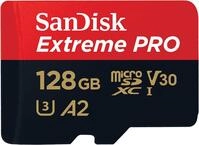 SanDisk Extreme PRO microSDXC UHS-I Speicherkarte 128 GB + Adapter & RescuePRO Deluxe