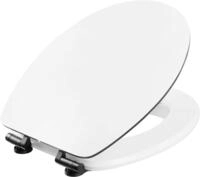 Cornat WC-Sitz Prime "White Matt Steel" - Ansprechendes Design - Hochwertiger