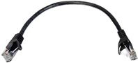 Lanberg PCU6-10CC-0025-BK Netzwerkkabel Kat.6 Utp, 0,25m schwarz