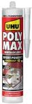 UHU POLY MAX Montagekleber 10 SEK SOFORT POWER Kartusche, Universeller, glasklarer