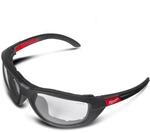 Milwaukee High Performance Schutzbrille klar, mit Abnehmbarer Schaumstoffauflage