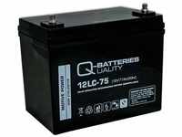 Q-Batteries 12LC-75 / 12V - 77Ah (C20) Blei Akku Zyklentyp AGM - Deep Cycle VRLA