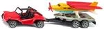 siku 1696, Buggy mit Sportflugzeug, Spielzeug-Set, Metall/Kunststoff, Rot/Gelb,...