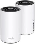 TP-Link Deco XE75 Mesh WLAN Set (2 Pack), Wi-Fi 6E AXE5400 Tri-Band Router &