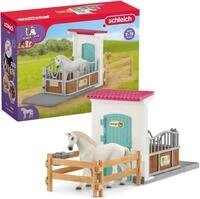 SCHLEICH Horse Club | Pferdebox 42569 mit Pferde Figur und Zubeh&ouml;r | Spielset...