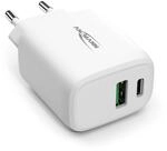 Ansmann 2-Port USB-C Ladeger&auml;t PD3.0 20 W, USB-C und USB-A Ports Netzteil mit Power