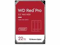 WD Red Pro interne Festplatte 22 TB (3,5 Zoll, NAS Festplatte, 7.200 U/min, 512...