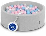 KiddyMoon B&auml;llebad 90X30cm/300 B&auml;lle &empty; 7Cm B&auml;llepool Mit Bunten B&auml;llen F&uuml;r