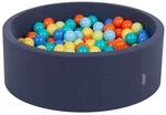 KiddyMoon B&auml;llebad 90X30cm/300 B&auml;lle &empty; 7Cm B&auml;llepool Mit Bunten B&auml;llen F&uuml;r