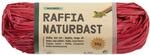 folia 9020 - Raffia Naturbast hochrot, 1 B&uuml;ndel mit 50 g, Schnur aus nat&uuml;rlichem