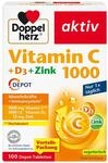 Doppelherz Vitamin C 1000 + D3 + Zink - Hochdosiert mit Vitamin C und Vitamin D...