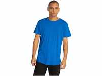 Urban Classics Herren Shaped Long Tee T-Shirt, Blau (brightblue), S