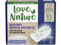 Love Nature Wash Bars Universal Waschmittel (20 Waschladungen), vordosiert und...
