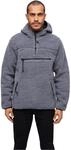 Brandit Teddyfleece Worker Pullover, Farbe: anthrazit, Gr&ouml;&szlig;e: XL