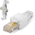goobay 68859 RJ45 Stecker CAT 5e UTP ungeschirmt /Werkzeugfreier / LAN Stecker f&uuml;r